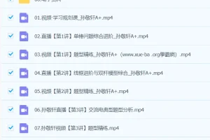 孙竞轩高二物理A+春季班课程