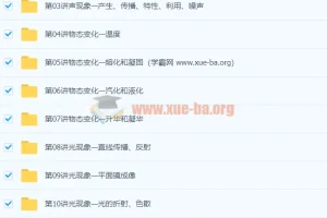 初二物理年卡超常班（全国人教版）67讲杜春雨课程