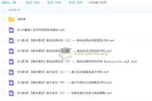 2026高三高考化学吕子正暑假班课程