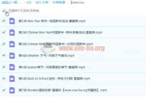 董嘉琳小学三年级英语寒假班课程（7讲完结）