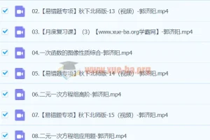 2024初二数学郭济阳北师版A+秋季班（下）
