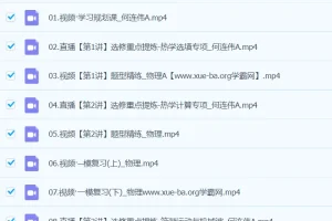 何连伟2024高三高考物理二轮精讲A班春季班课程