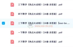 2024年春季1 – 6年级下册数学《亮点大试卷》含答案