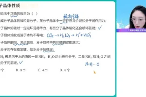 高二化学提升班：结构化学与有机化学专题精讲