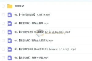 2024 – 2025初三中考化学郭莹A+班（秋季、寒假、春季）课程