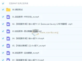 万雨露初三英语中考A+班2025-2026秋季下学期课程