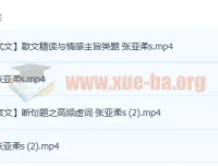 张亚柔2023高考语文一轮复习课程（暑假班、秋季班）