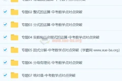中考数学核心考点专题突破