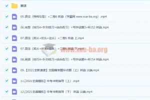 林淼初三英语春季尖端班课程（含12讲及笔记）