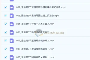 白马老师思维导图巩固提高课