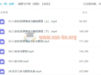 【潘毅】周易与中医（视频课程）