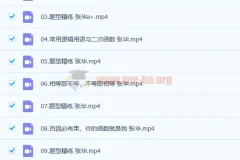 高一数学张华尖端暑假班