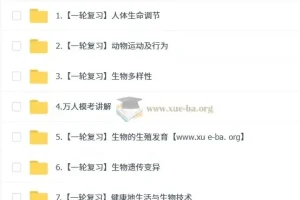 张雨桐初二生物培训班（2024 – 2025春下·全国版·A+）