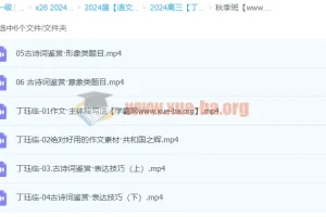 2024高三高考语文秋季班：丁钰临带你冲刺高考