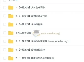 张雨桐初二生物培训班（2024 – 2025春下·全国版·A+）