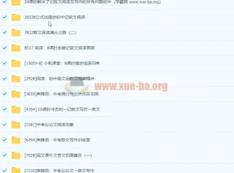 初中语文专项学习视频合集