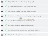 SSS儿歌250首视频与音频分享