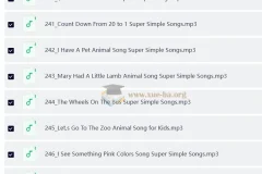 SSS儿歌250首视频与音频分享