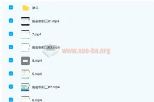 施佳辰2020暑假初三数学暑假班课程（8讲带讲义）