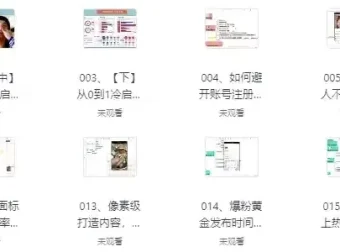 价值千元的自媒体教学课程：抖音、快手零基础玩转短视频