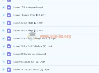 雪梨老师《新概念英语1》144讲视频课程带PDF讲义资料