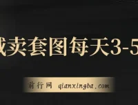 私域卖套图，日均 3 – 5 单，利润可观