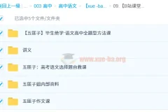 中文系五匪子高中语文课程