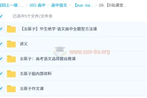 中文系五匪子高中语文课程