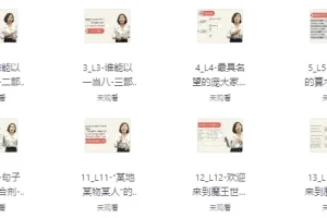 温迪老师《一口气英语语法》课程