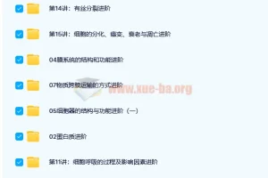 高一生物必修1人教版目标满分班【15讲 陆巍巍】