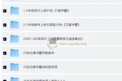 2025年秋季小学各科学霸复习资料合集