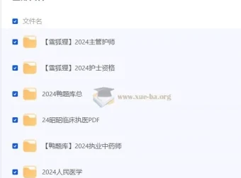 2024年医学多专业备考资料合集（西药师/护士/护师/中药师）