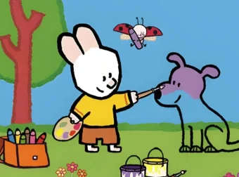 法国国宝级简笔画启蒙动画《路易小兔子 Louie》1 – 4 季