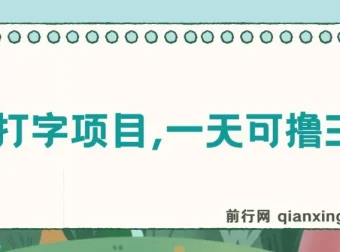 简单打字项目：零撸上手，单日收益无上限！