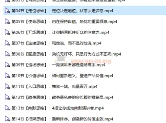 《如何成为很厉害的演讲高手？》课程
