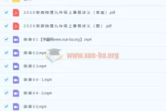 柴森九年级物理暑假班课程