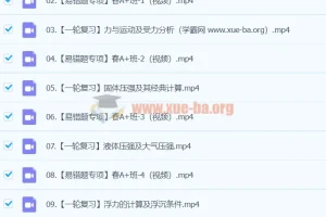 谭清军初中初三物理2024春季班上课程