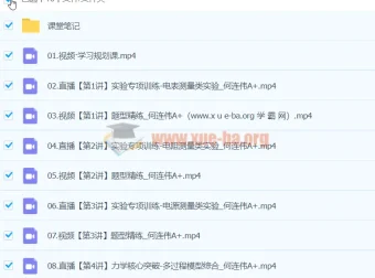 2024高三高考物理何连伟A+寒假班