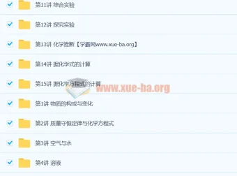 初中化学：初三化学中考总复习15讲