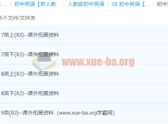 初中英语课外拓展资料合集