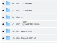 黑马Python大数据课程14阶段完结