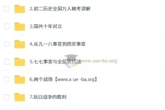 都运欢初中历史初二培训班（秋下·全国版·A+）