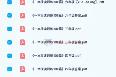 《一本阅读训练100篇》第11版（语文）