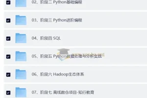 黑马Python大数据课程14阶段完结