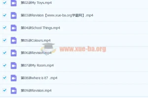 李子婵小学二年级英语暑假班课程