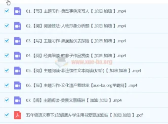 2024春下五年级语文A+班课程（张琪主讲）