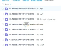 汤家凤考研数学冲刺押题班