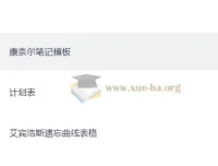 抗遗忘计划表（多格式）