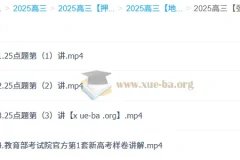 张艳平2025高三高考地理佛脚班