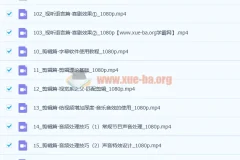 怒豆渣2022新电影自习室合集：摄影、剪辑与视听语言课程